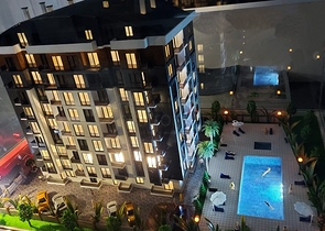 شقق 1 + 1 ، 2 + 1 ، 3 + 1 في منزل مريح في أنطاليا