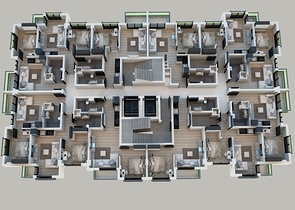 شقق 1 + 1 ، 2 + 1 ، 3 + 1 في منزل مريح في أنطاليا