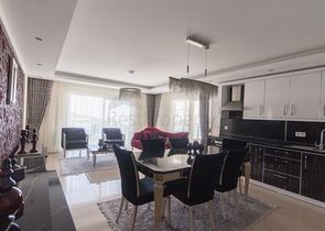 اطلالة بحر - مجمع فاخر - شقة غرفتين وصالة مفروشة - في كارجي جاك / الانيا 