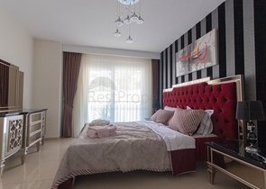 اطلالة بحر - مجمع فاخر - شقة غرفتين وصالة مفروشة - في كارجي جاك / الانيا 