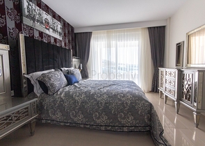 اطلالة بحر - مجمع فاخر - شقة غرفتين وصالة مفروشة - في كارجي جاك / الانيا 