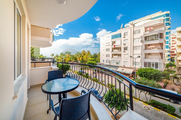 اطلالة مفتوحة -شقة غرفتين وصالة مع الاثاث - ضمن مجمع - في مهموتلار / الانيا 