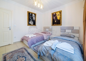 اطلالة مفتوحة -شقة غرفتين وصالة مع الاثاث - ضمن مجمع - في مهموتلار / الانيا 