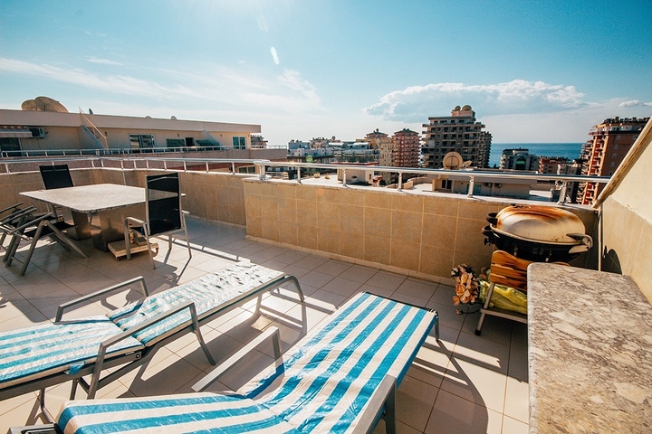 اطلالة بحر -دوبلكس 3 غرف وصالة - ساونا خاصة- في مهموتلار / الانيا 