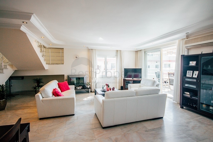 اطلالة بحر -دوبلكس 3 غرف وصالة - ساونا خاصة- في مهموتلار / الانيا 