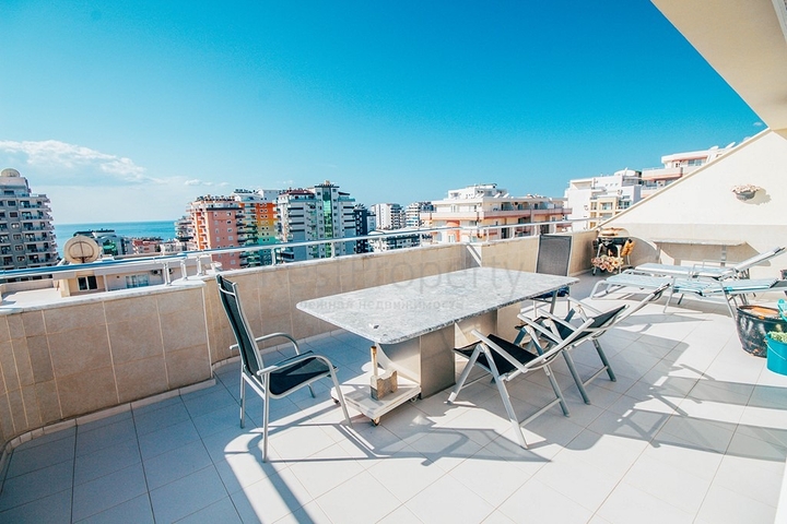 اطلالة بحر -دوبلكس 3 غرف وصالة - ساونا خاصة- في مهموتلار / الانيا 