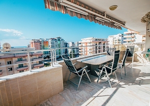 اطلالة بحر -دوبلكس 3 غرف وصالة - ساونا خاصة- في مهموتلار / الانيا 