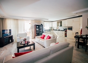 اطلالة بحر -دوبلكس 3 غرف وصالة - ساونا خاصة- في مهموتلار / الانيا 