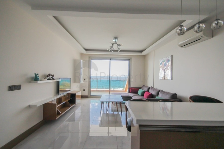 اطلالة بحر ساحرة - مجمع فاخر - شقة غرفة وصالة - في كارجي جاك / الانيا 