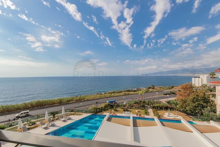 اطلالة بحر ساحرة - مجمع فاخر - شقة غرفة وصالة - في كارجي جاك / الانيا 