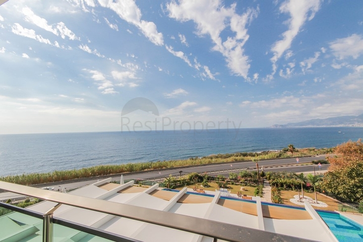 اطلالة بحر ساحرة - مجمع فاخر - شقة غرفة وصالة - في كارجي جاك / الانيا 