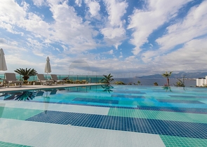 اطلالة بحر ساحرة - مجمع فاخر - شقة غرفة وصالة - في كارجي جاك / الانيا 