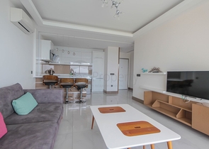 اطلالة بحر ساحرة - مجمع فاخر - شقة غرفة وصالة - في كارجي جاك / الانيا 