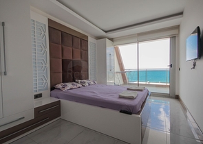 اطلالة بحر ساحرة - مجمع فاخر - شقة غرفة وصالة - في كارجي جاك / الانيا 