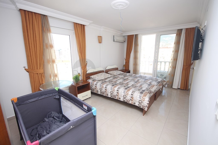 اطلالة بحر - طابق مرتفع - شقة غرفتين وصالة - في مهموتلار / الانيا 