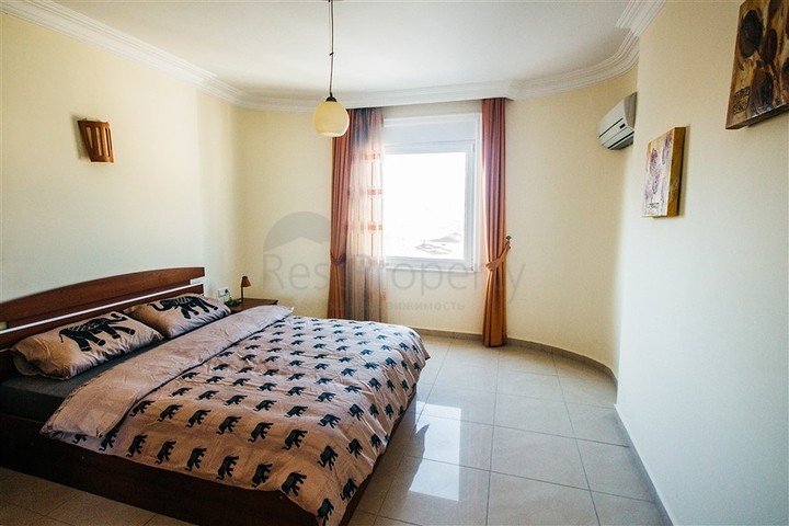 اطلالة بحر - طابق مرتفع - شقة غرفتين وصالة - في مهموتلار / الانيا 