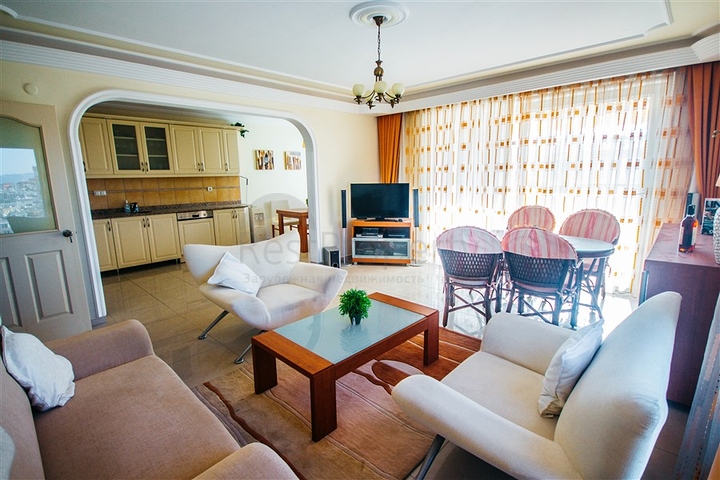 اطلالة بحر - طابق مرتفع - شقة غرفتين وصالة - في مهموتلار / الانيا 