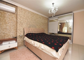 مع تراس - شقة غرفتين وصالة - مفروشة - ضمن مجمع قريب من البحر - في افسلار / الانيا 