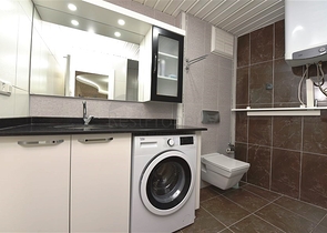 مع تراس - شقة غرفتين وصالة - مفروشة - ضمن مجمع قريب من البحر - في افسلار / الانيا 