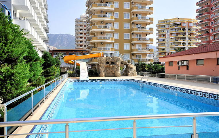 اطلالة بحر - شقة غرفتين وصالة - مفروشة - ضمن منطقة حيوية - في مهموتلار / الانيا 