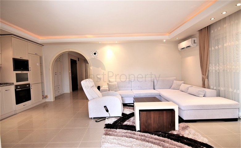 على مسافة 100 م من البحر - شقة غرفتين وصالة -ضمن مجمع سكني -في مهموتلار / الانيا 