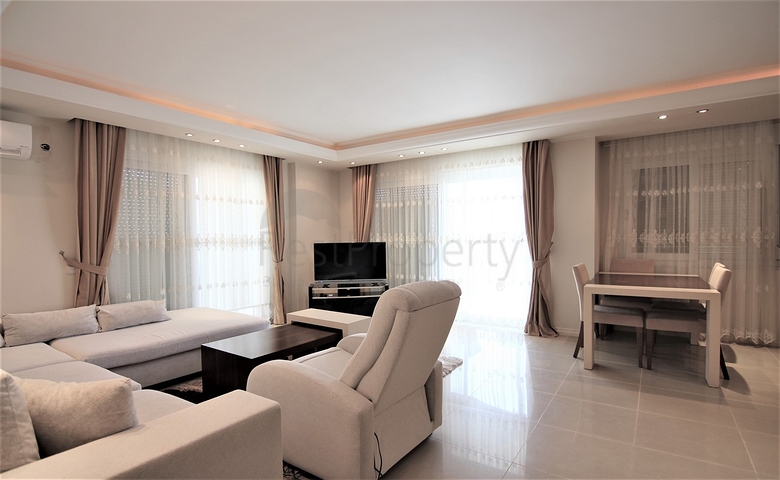 على مسافة 100 م من البحر - شقة غرفتين وصالة -ضمن مجمع سكني -في مهموتلار / الانيا 