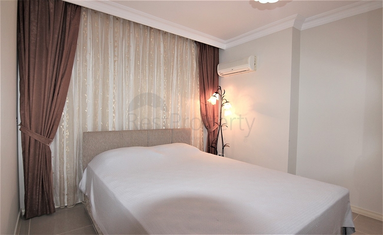 على مسافة 100 م من البحر - شقة غرفتين وصالة -ضمن مجمع سكني -في مهموتلار / الانيا 