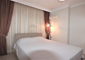 على مسافة 100 م من البحر - شقة غرفتين وصالة -ضمن مجمع سكني -في مهموتلار / الانيا 