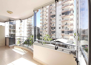 على مسافة 100 م من البحر - شقة غرفتين وصالة -ضمن مجمع سكني -في مهموتلار / الانيا 