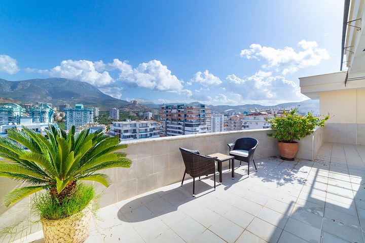 اطلالة بحرية ساحرة - تراس واسع - دوبلكس 4 غرفة وصالة -في مهموتلار / الانيا 