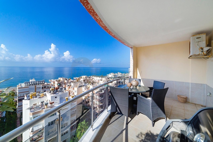 اطلالة بحرية ساحرة - تراس واسع - دوبلكس 4 غرفة وصالة -في مهموتلار / الانيا 