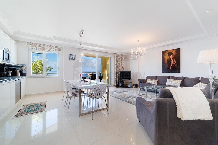 اطلالة بحرية ساحرة - تراس واسع - دوبلكس 4 غرفة وصالة -في مهموتلار / الانيا 