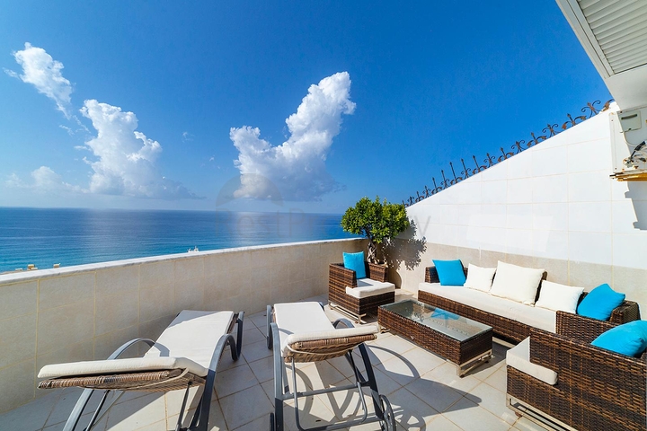 اطلالة بحرية ساحرة - تراس واسع - دوبلكس 4 غرفة وصالة -في مهموتلار / الانيا 