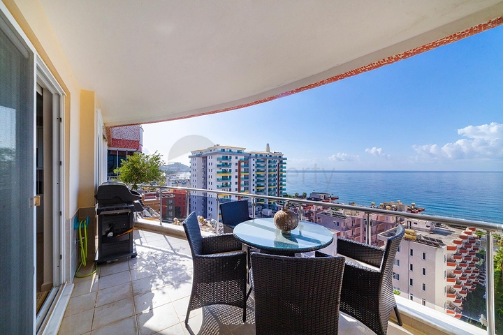 اطلالة بحرية ساحرة - تراس واسع - دوبلكس 4 غرفة وصالة -في مهموتلار / الانيا 