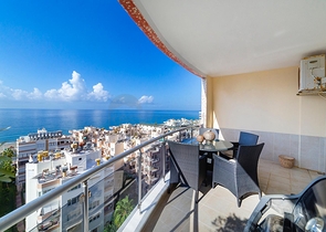 اطلالة بحرية ساحرة - تراس واسع - دوبلكس 4 غرفة وصالة -في مهموتلار / الانيا 