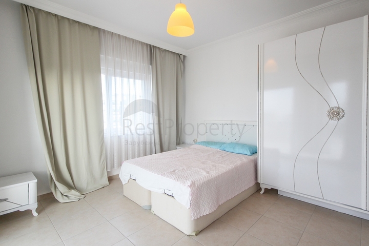 تراس واسع - دوبلكس غرفتين وصالة - مفروشة -في مهموتلار / الانيا 