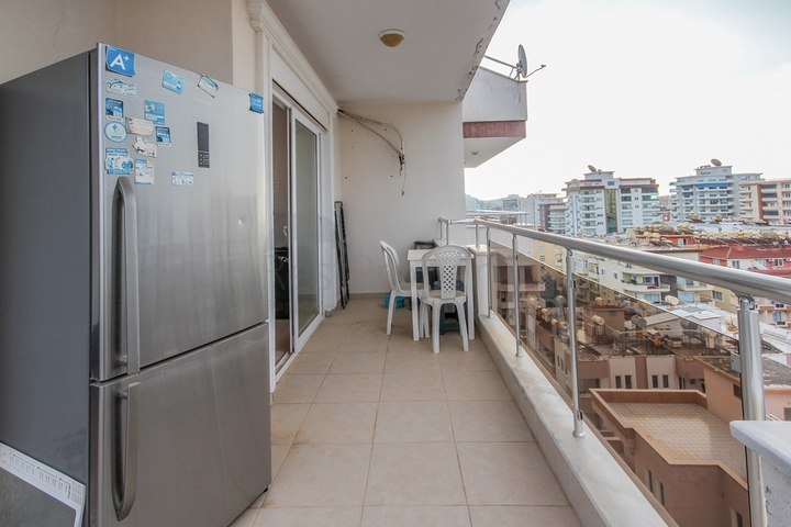 تراس واسع - دوبلكس غرفتين وصالة - مفروشة -في مهموتلار / الانيا 