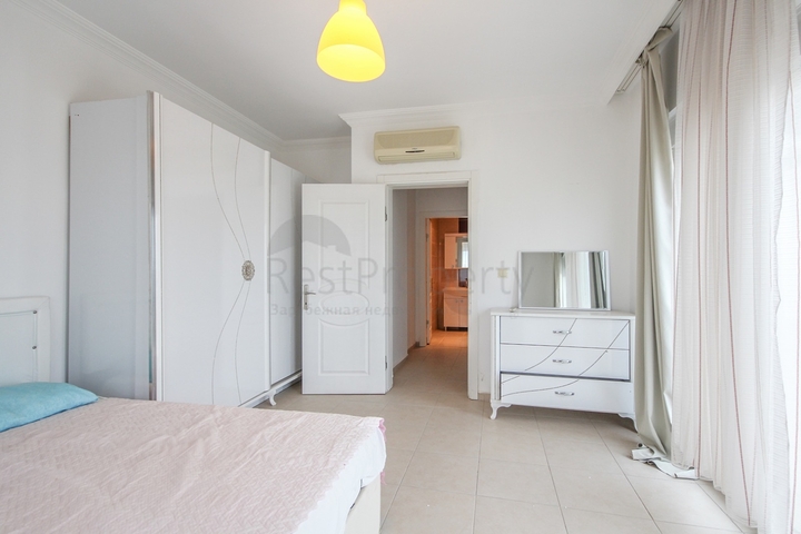 تراس واسع - دوبلكس غرفتين وصالة - مفروشة -في مهموتلار / الانيا 