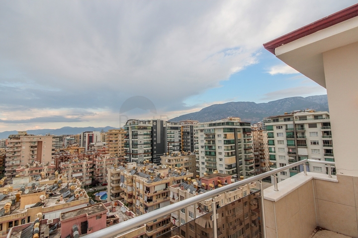 تراس واسع - دوبلكس غرفتين وصالة - مفروشة -في مهموتلار / الانيا 