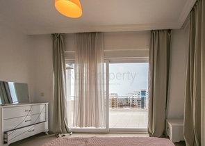 تراس واسع - دوبلكس غرفتين وصالة - مفروشة -في مهموتلار / الانيا 