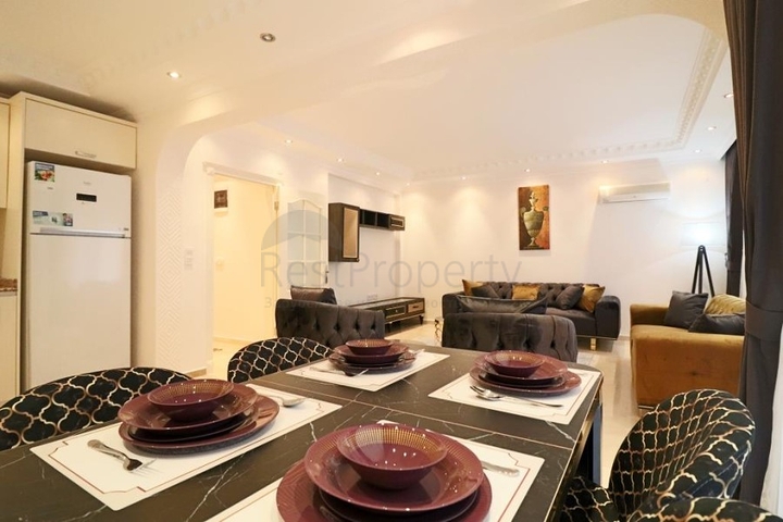 شقة مؤثثة - من تصميم غرفتين وصالة - في مهموتلار / الانيا 