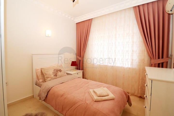 شقة مؤثثة - من تصميم غرفتين وصالة - في مهموتلار / الانيا 