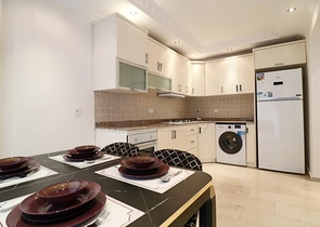 شقة مؤثثة - من تصميم غرفتين وصالة - في مهموتلار / الانيا 