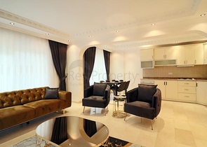 شقة مؤثثة - من تصميم غرفتين وصالة - في مهموتلار / الانيا 