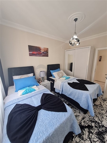 على شارع بارباروس - شقة غرفتين وصالة مفروشة - في مهموتلار / الانيا 