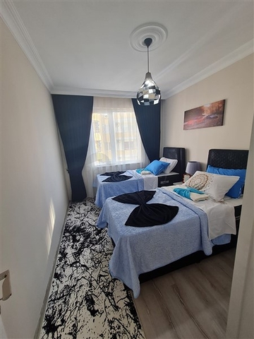 على شارع بارباروس - شقة غرفتين وصالة مفروشة - في مهموتلار / الانيا 