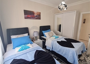 على شارع بارباروس - شقة غرفتين وصالة مفروشة - في مهموتلار / الانيا 