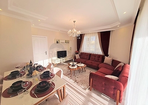 على شارع بارباروس - شقة غرفتين وصالة مفروشة - في مهموتلار / الانيا 