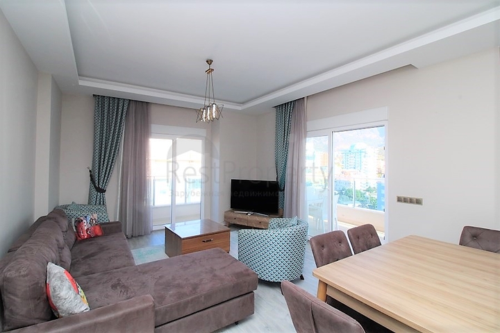 اطلالة بحر - شقة غرفتين وصالة - مؤثثة - في مهموتلار / الانيا 