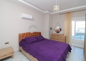 اطلالة بحر - شقة غرفتين وصالة - مؤثثة - في مهموتلار / الانيا 